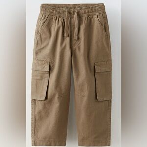 Zara Boys Brown Lined Cargo Pants - 5-6